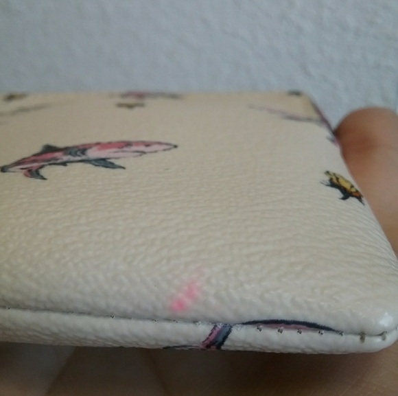 Coach Shark Print Rare Wristlet - Picture 5 of 6